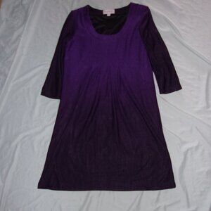 sweater dress ronni nicole womens size 8 purple long sleeve medium